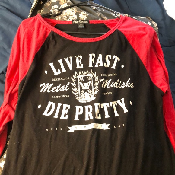 Metal Mulisha Tops - Metal Mulisha baseball tee